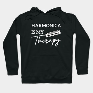 Harmonica Is My Therapy Hoodie